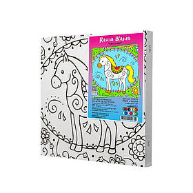 Набір для розпису по контурах для дітей Riviera Blanca Квіточка 25x25 см (КА-074)