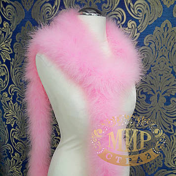 Боа марабу Люкс, довжина 1,9 м, колір Lt.Rose