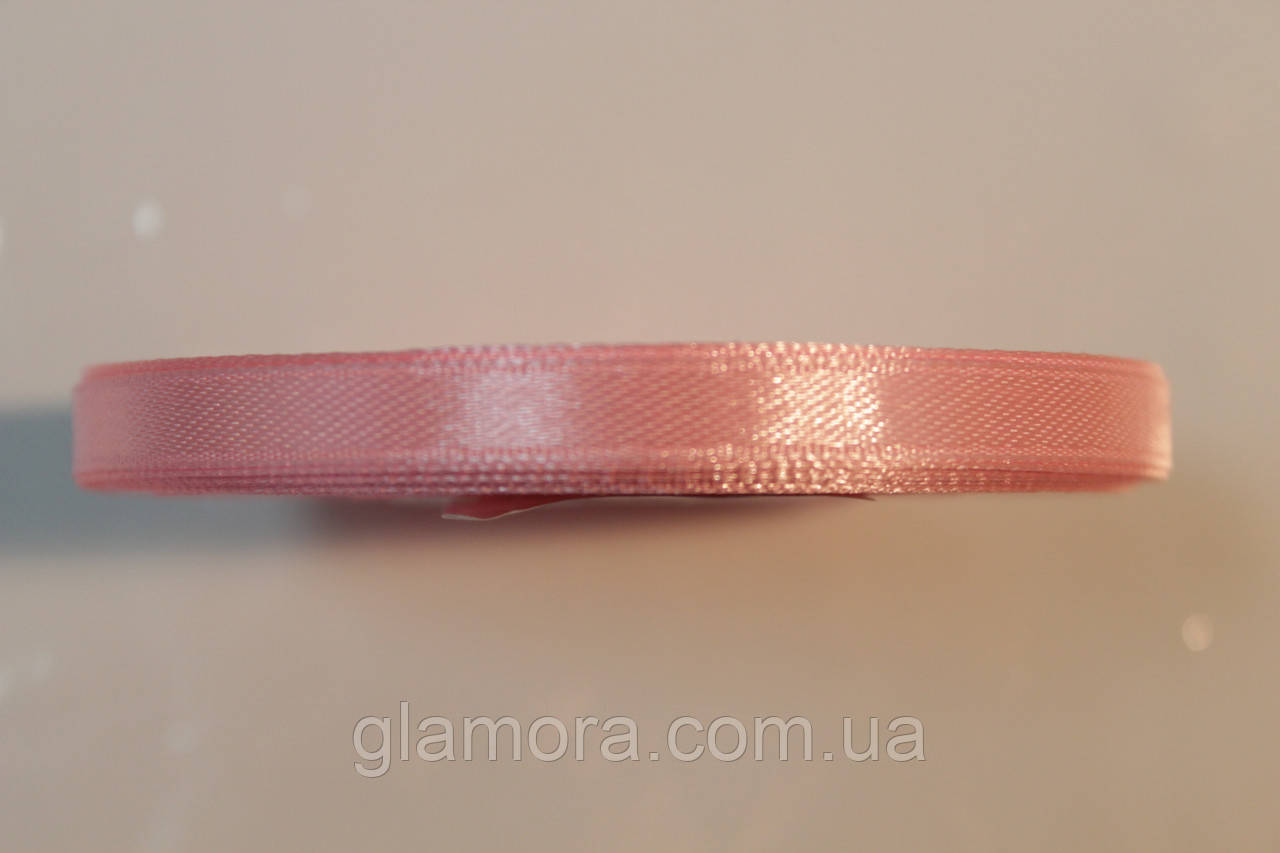 Стрічка атласна 5 мм.Рожева.Цина за 1 м, фото 1