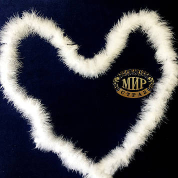 Боа з лебединого пуху Біле, довжина 1.9 м (~20g)