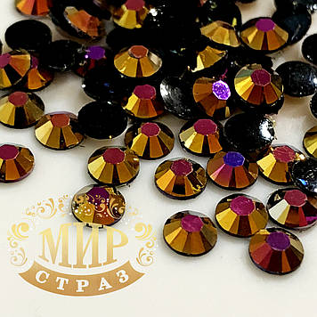 Стрази економ, колір Golden Black, ss20 (5 мм), 100 шт.