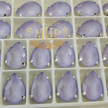 Стрази в сапах, Крапля, колір Candy Lt Purple, розмір 10х14 мм, 1 шт.