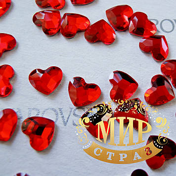 Серце swarovski Колір Lt.Siam Розмір 6 мм.Цина за 1 шт.