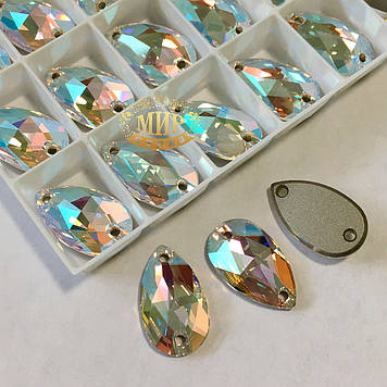 Пришивні краплі Swarovski Crystal Shimmer 18x10,5 мм, 1 шт.