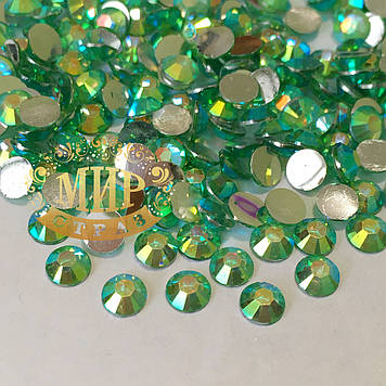 Стрази-економ Peridot AB ss20 (5 мм).Цина за 100 шт.
