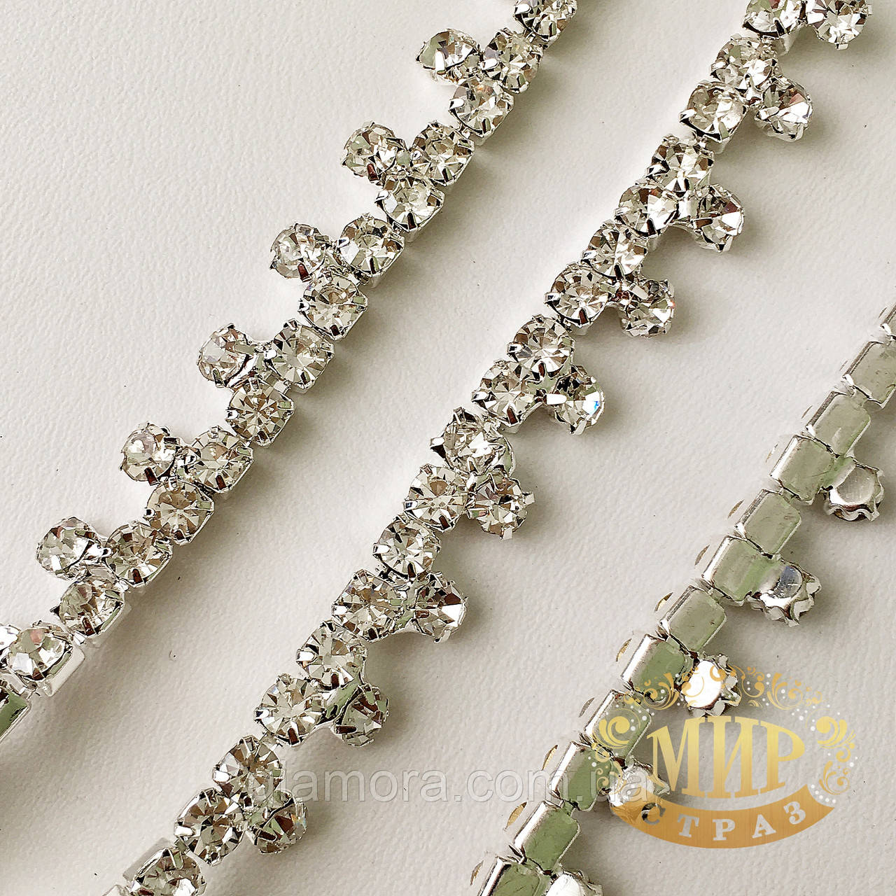 Стразова тасьма, Crystal 10мм*1 м, фото 1