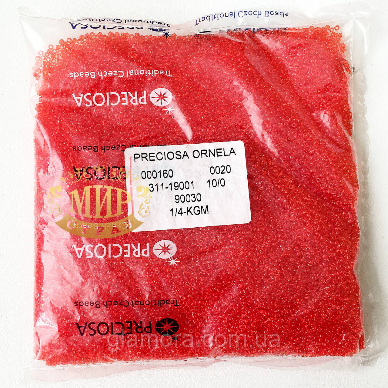 Бісер чеський Preciosa 10/0 No90030 Паковання 10 г, фото 1