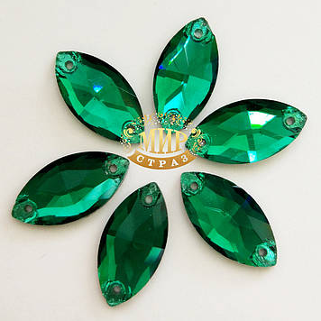 Пришивные лодочки Green Zircon 1шт(розмір на выбір)