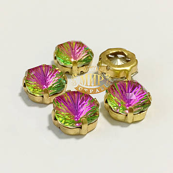 Стрази в попіл. оправі Vitrail Rose Millennium 10 mm*1шт
