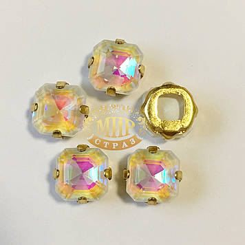 Стрази в попіл. оправі White Delight 8 mm*1шт