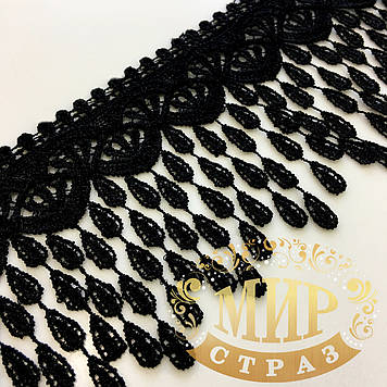 Бахрома чорна 8 см*0,5м