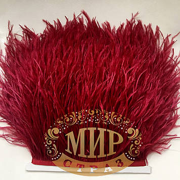 Тасьма страусинна Колір Berry Ціна за 0.5м