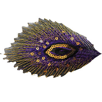 Павиче перо.Квіт Фіолетовий.Розмір 10х7 см.Ціна за 1 шт.