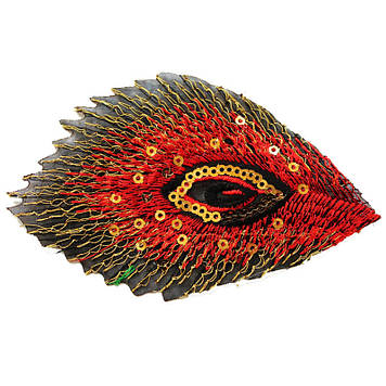 Декор для костюмів.Квіт Червоний.Розмір 10х7 см.Цина за 1 шт.