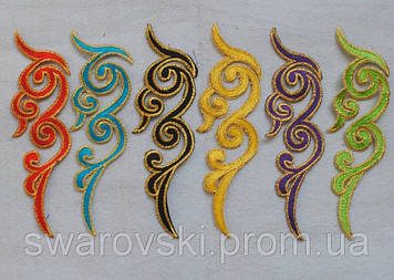 Прикраса для одягу.Термоклейовий декор.Розмір 19х6 см.Цина за 1 шт.