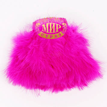 Тасьма з лебединого пір'я Fuchsia 17 см (за 0.5 м)