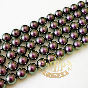Swarovski намисто , колір Iridescent Purple Pearl, (виберіть розмір) 1 шт.