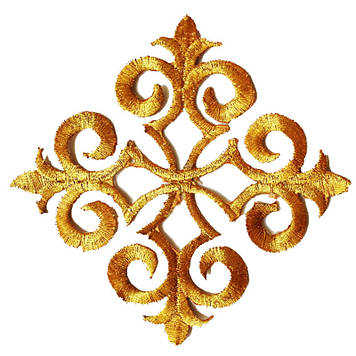 Термоклейовий декор Золотий 8х8см1 шт.