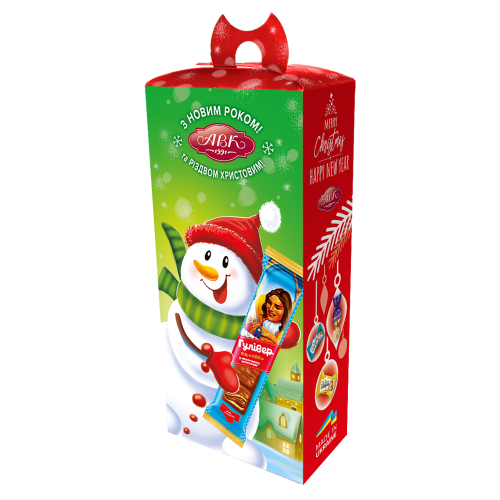 Новогодний подарок АВК "Сказочный снеговик", 200 грамм - фото 1 - id-p2021231604