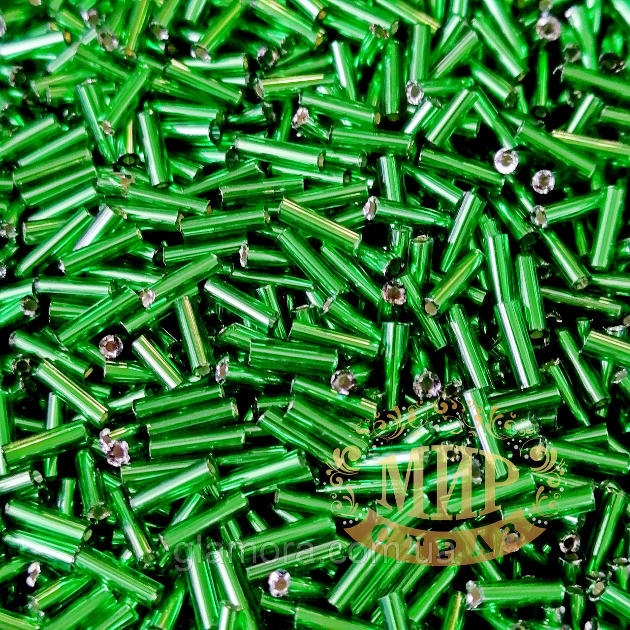 Склярус рівний, колір Green, довжина 6 мм, 10 г