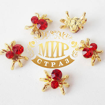 Декоративний елемент для нігтів Павучок, 8х11мм, 1 шт.