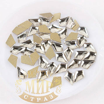 Стрази для дизайну нігтів, колір Crystal (5,5х8,5мм), 1 шт.