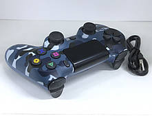 Бездротовий ігровий контролер Doubleshock 4 джойстик геймпад Playstation PS4 / Pro / Slim / PS3 Blue Camo