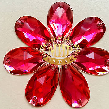 Нашивні краплі (синтет) Rose 28х17мм*1шт