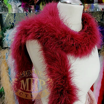 Боа марабу Люкс, довжина 2 м, колір Burgundy