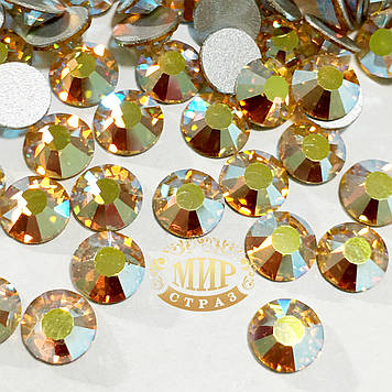 Клейові стрази Preciosa, Lt.Topaz AB (нетермо) ss16 (3.8-4mm)