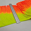 Бахрома два кольорова Neon yellow orange 20см*1м, фото 2