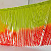 Бахрома два кольорова Neon yellow orange 20см*1м, фото 3