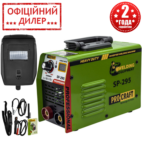 Сварочный аппарат инверторный Procraft SP295 (20-295 А, 1.5-4 мм ...