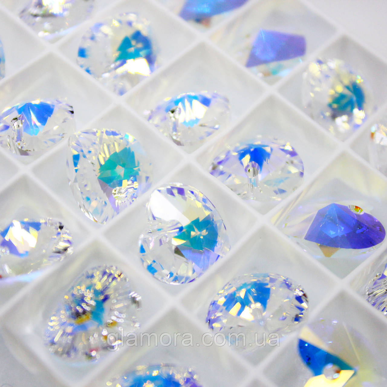 Оригінальна підвіска SWAROVSKI HEART (CRYSTAL AB). Розмір 14,4х14mm, фото 1