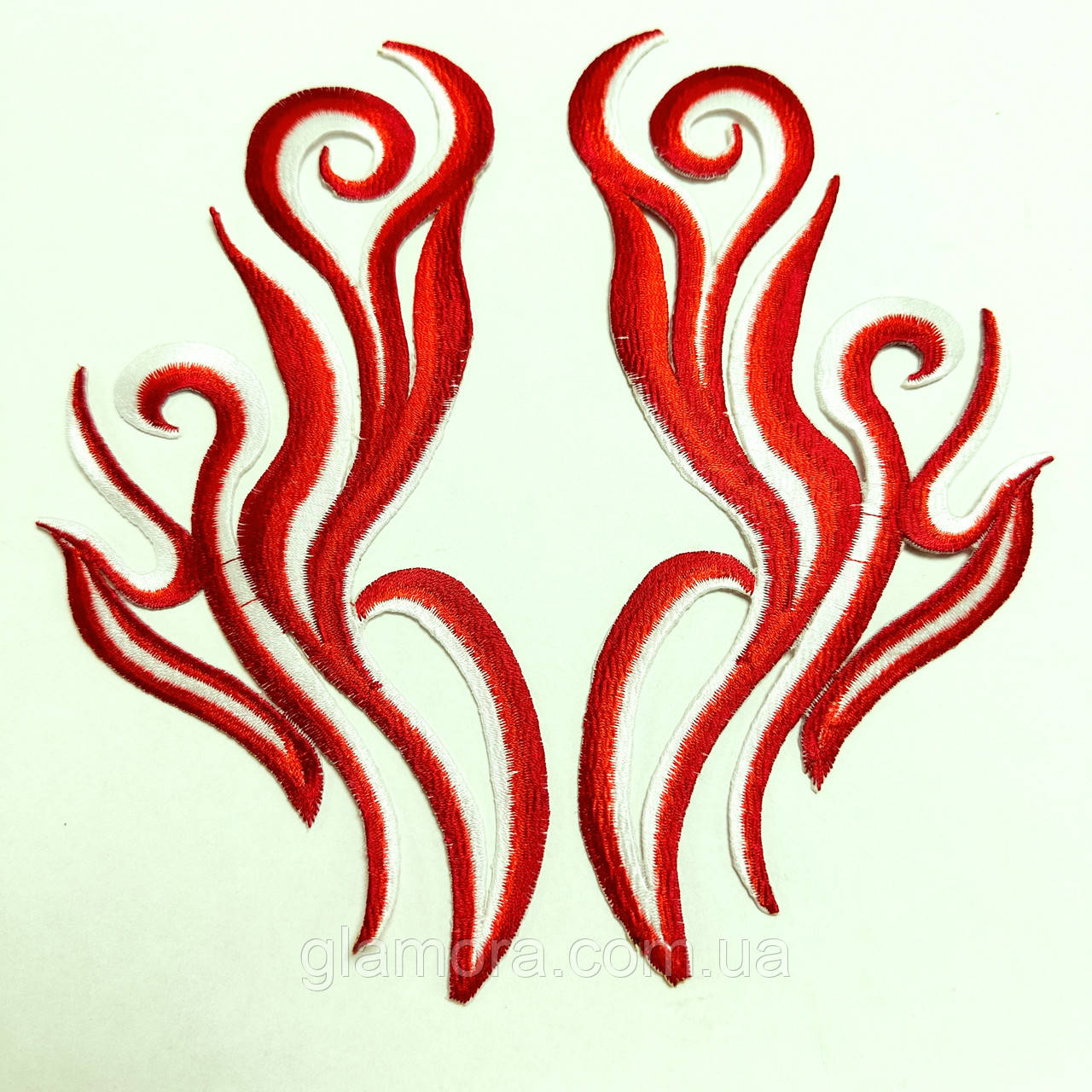 Лейси термоклейові, Red, 20,5х10см, пара