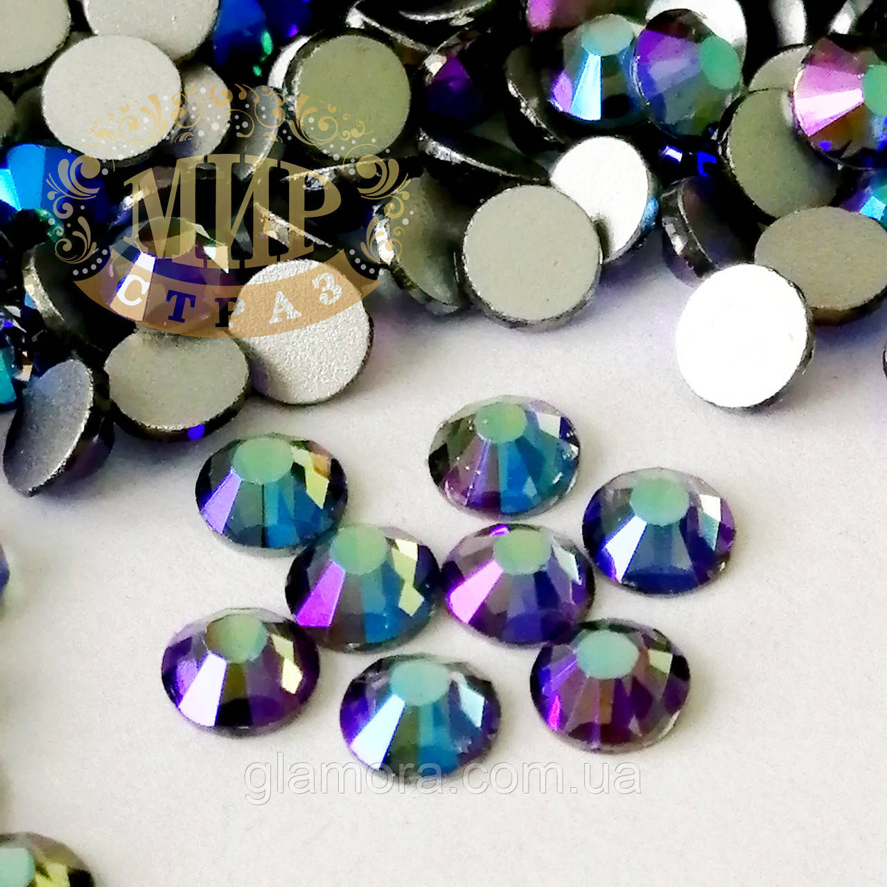 Стрази ДМС Преміум, Black Diamond AB, ss20 (4,8 мм), 100 шт., фото 1