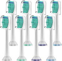 Сменные насадки для зубных щеток Derffin, 8 упаковок стандартных насадок для щеток