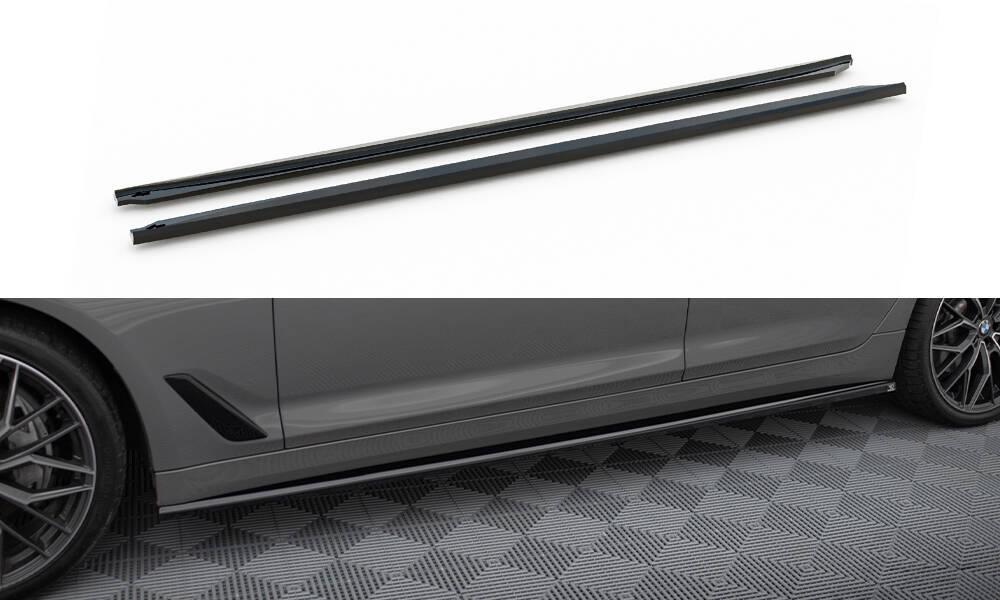 Пороги BMW G30 рестайл (2019+) тюнінг обвіс леза спідниця елерон