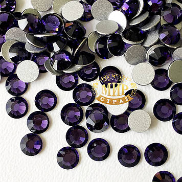 Камни Preciosa, цвет Deep Tanzanite (нетермо)  ss16 (3.8-4mm)