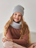Теплый и стильный зимний комплект для девочки на флисе тм Vertex размер 50-56