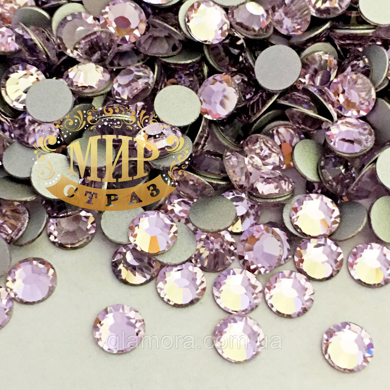 Стрази Preciosa, колір Pale Lilac (нетермо) ss16 (3.8-4mm), фото 1