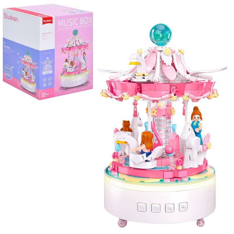 Конструктор Музична Карусель, 591 деталь, фігурки M38-B1171 G-Rich, фото 1