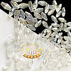 Витягнутий біконус 6*12 мм, колір Crystal AB, 1 шт., фото 2