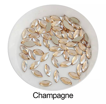 Стрази, Champagne розмір 3.5*8 мм* 1 шт.
