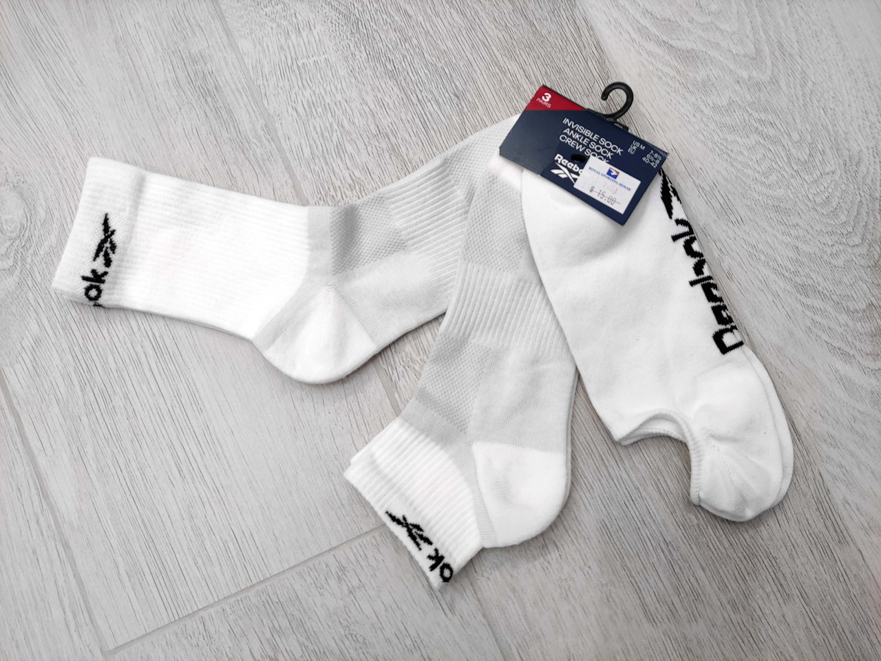 Набір спортивних шкарпеток розмір 43-45 Reebok Active Mix з 3 шт. оригінал