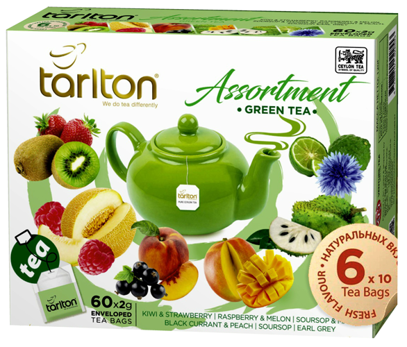 Чай зелений "Тарлтон" 60 пакетів, фото 1