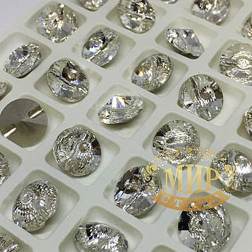 Гудзик  круглий кришталевий Lux  Сrystal (виберіть розмір)
