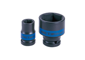Набір ударних головок 1/2" 8-36мм 27шт 6-гранні в кейсі KING TONY 4427MP, фото 5