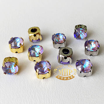 Шатоны в оправі Tanzanite Delite 6мм (колір оправи на вибір)