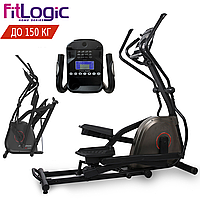 Электромагнитный орбитрек Fitlogic ET-742P2. Маховик 9 кг. Складная рама. До 150 кг. Шаг 51 см.